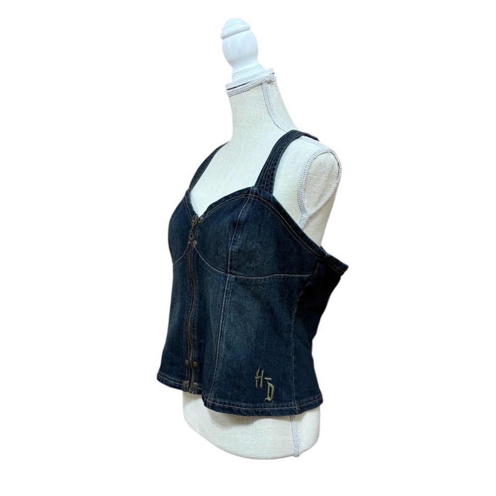 Harley-Davidson Blue Denim Tank Top Size XL - Picture 3 of 10